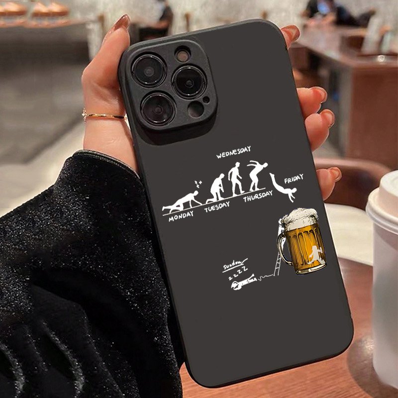 Phone Cases Galaxy A17 - Creatieve Bier Thema Telefoon Case voor