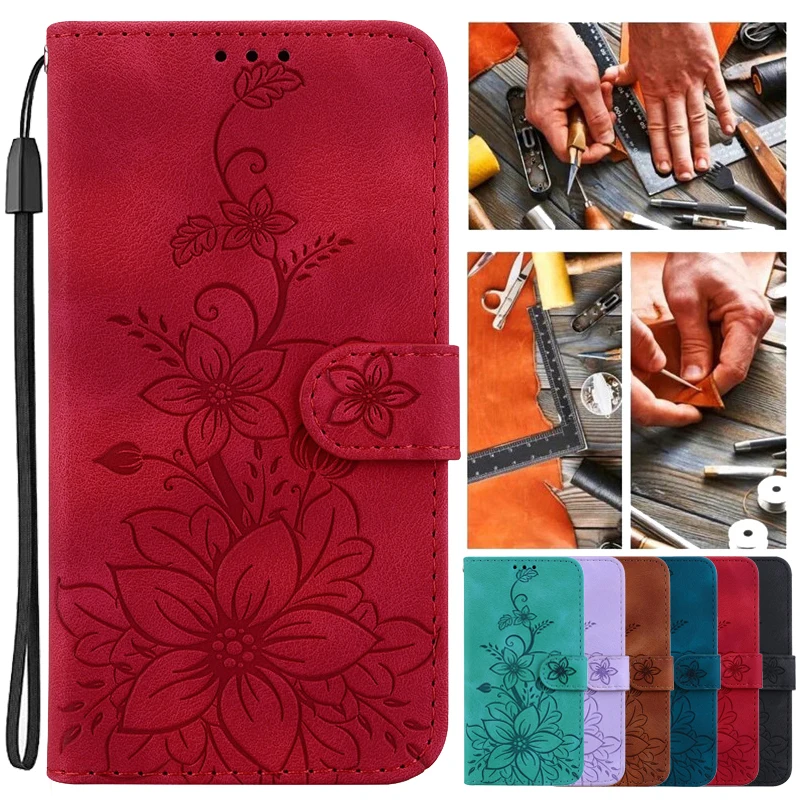 Phone Cases Nyc - Portemonnee Tassen Flip Cover Bloem Case