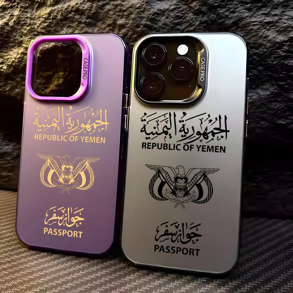Apple Iphone 15 Pro Max - Y-Yemen Paspoort Telefoonhoesje voor iPhone 17