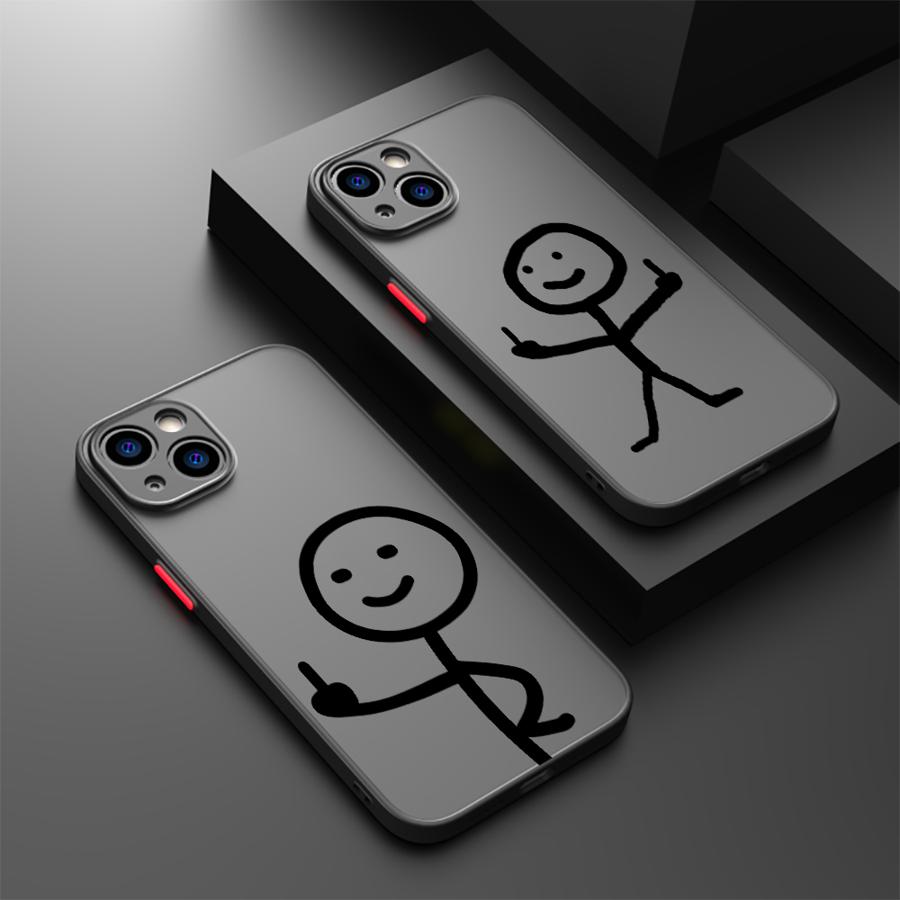 Phone Cases Websites - Finger People Stickman Telefoonhoesje voor iPhone
