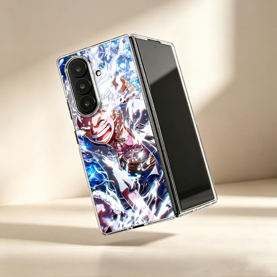 Phone Cases Z Fold 6 - Cartoon O-One P-iece Transparante Zachte Telefoonhoesje