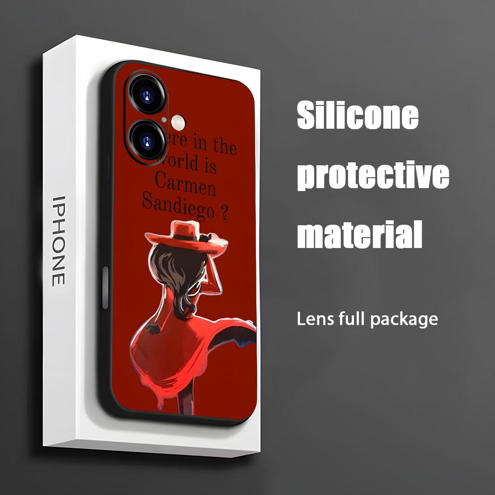 Phone Cases Unique - Hot Carmen Sandiego Cartoon Telefoon Case