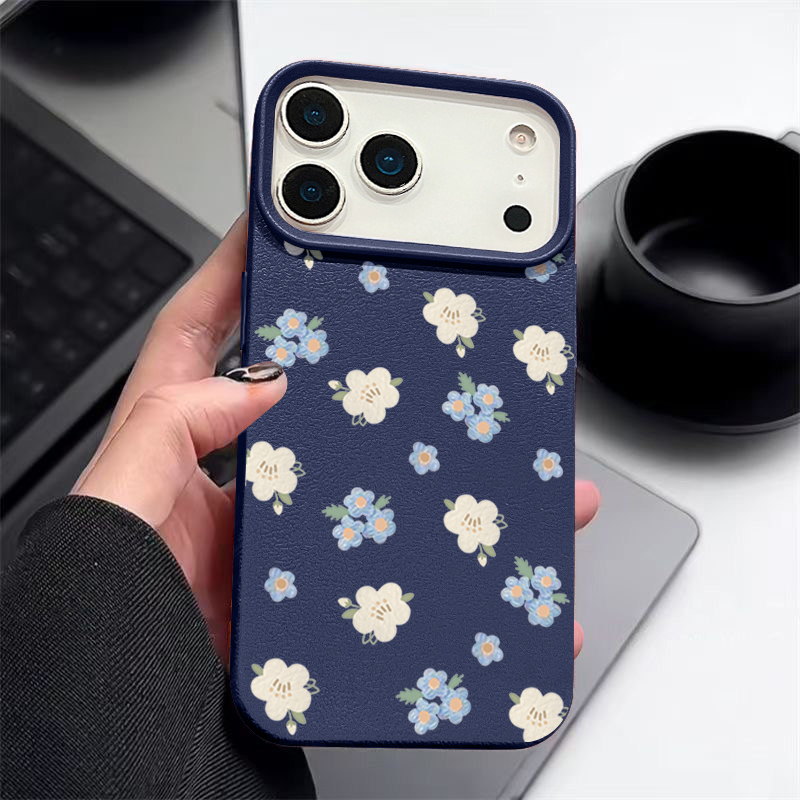 Phone Cases Brown - Kleine Bloemen Telefoonhoesje Voor iPhone 17e