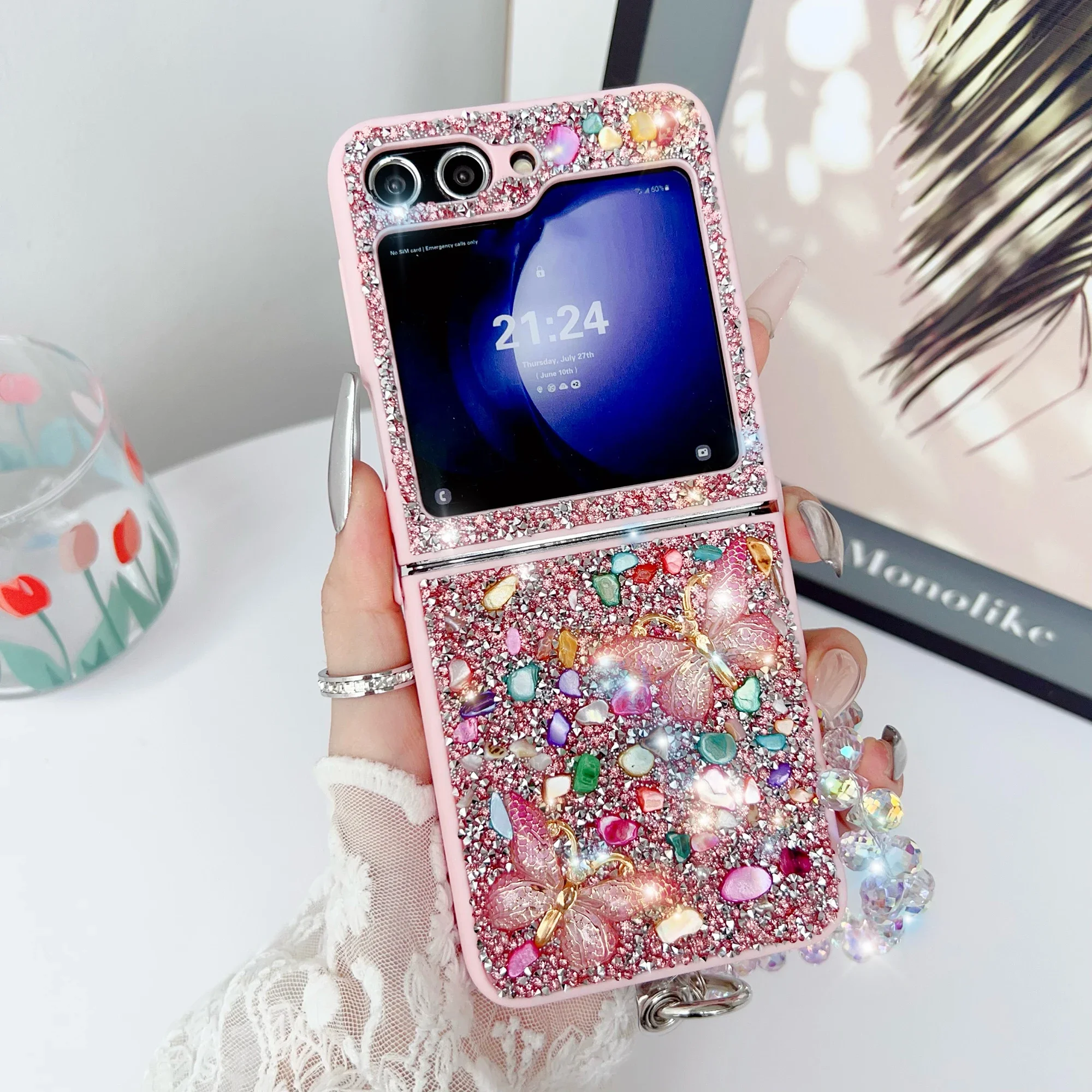 Phone Cases Z Flip 6 - Luxe Glitter Telefoon Case Voor Samsung