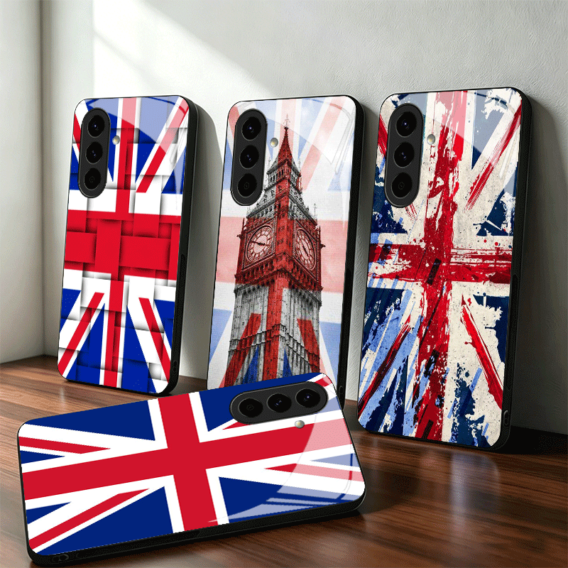 Phone Cases Uk Samsung - Union Jack Engeland UK Vlag Glazen