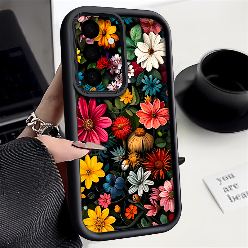 Phone Cases Galaxy A17 - Kleurrijke bloemenpatroon hoesje voor Samsung Galaxy