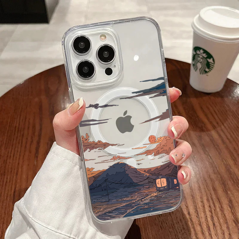 Phone Cases Unique - Zonsondergangpatroon Mode Telefoonhoesje voor iPhone 17
