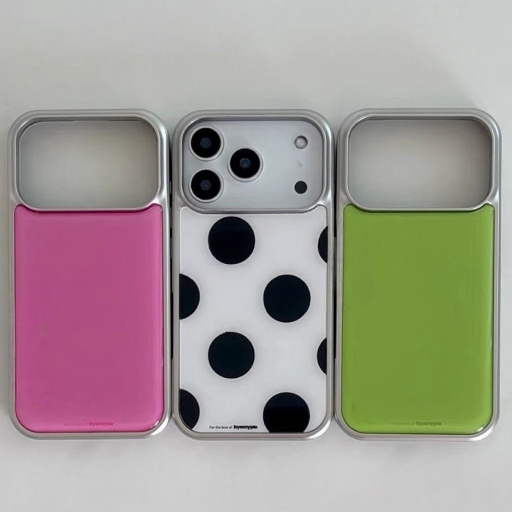 Phone Cases That Charge Your Phone - LALA Koreaanse stijl effenkleurige polkadot telefoonhoesje