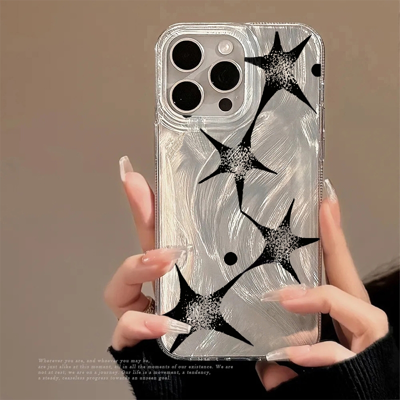 Phone Cases Unique - Glanzende Ster Trendy Patroon Telefoonhoesje voor