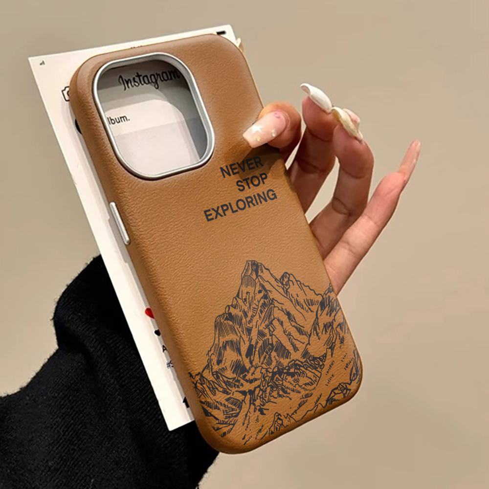 Phone Cases Galaxy S24 - Luxe Eenvoudige Berghoes Voor Samsung Galaxy