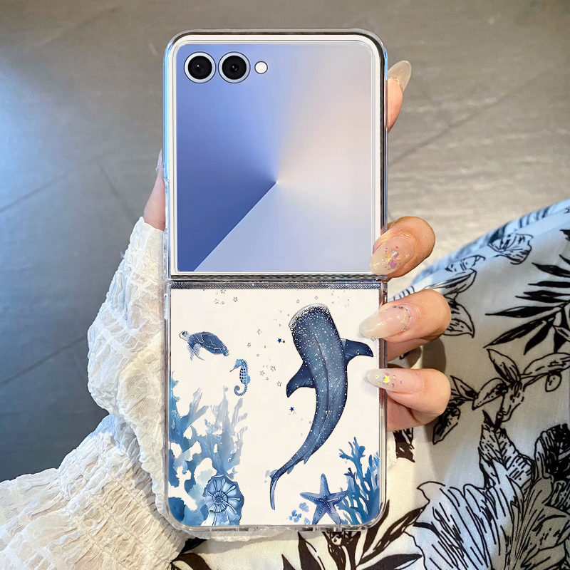 Phone Cases Z Fold 6 - Walvispatroon telefoonhoesje voor Samsung Galaxy Z