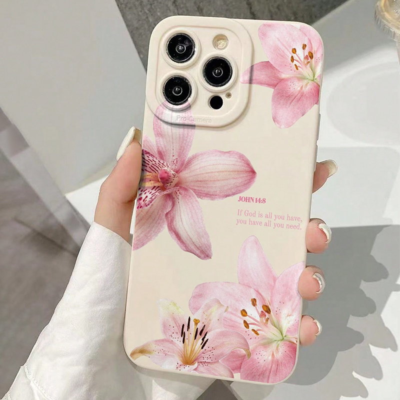 Blauwe Bloemendruk Siliconen I - Phone Cases Unique recensie en prijs