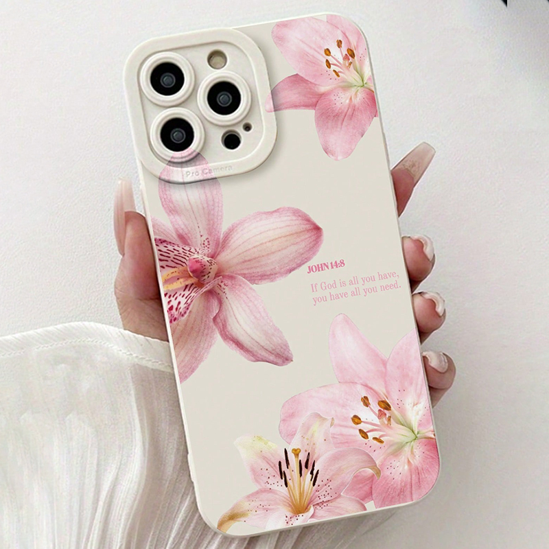 Blauwe Bloemendruk Siliconen I - Phone Cases Unique recensie en prijs