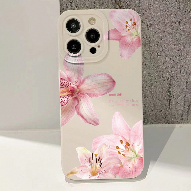 Blauwe Bloemendruk Siliconen I - Phone Cases Unique recensie en prijs