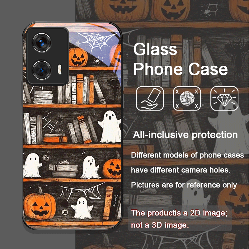 Halloween Pompoen Ghost Boeken - Phone Cases For Motorola recensie en prijs