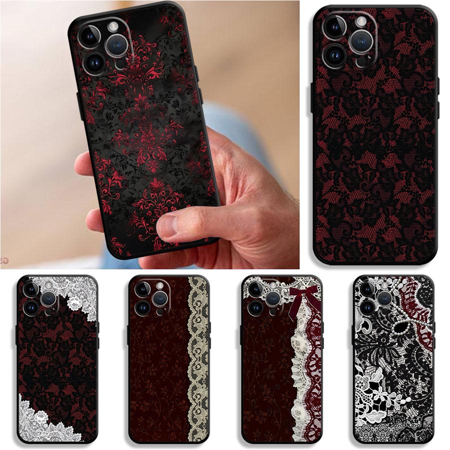 Zwarte en rode sexy kant telef - Phone Cases Xs Iphone recensie en prijs