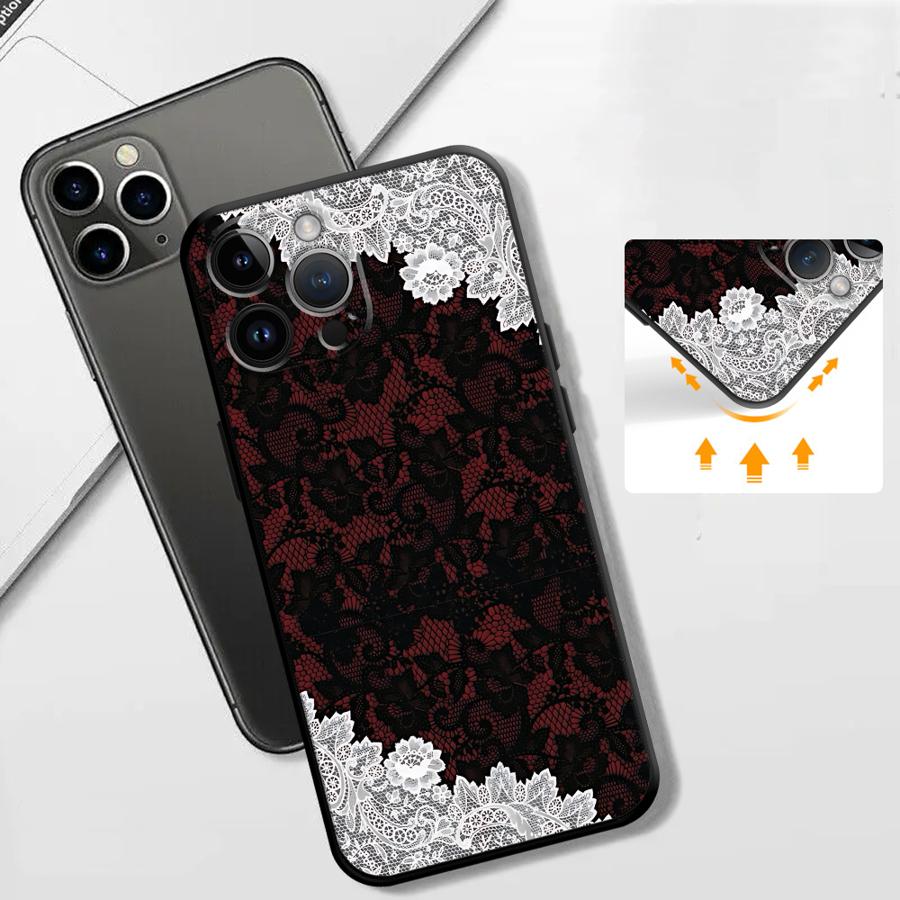 Zwarte en rode sexy kant telef - Phone Cases Xs Iphone recensie en prijs