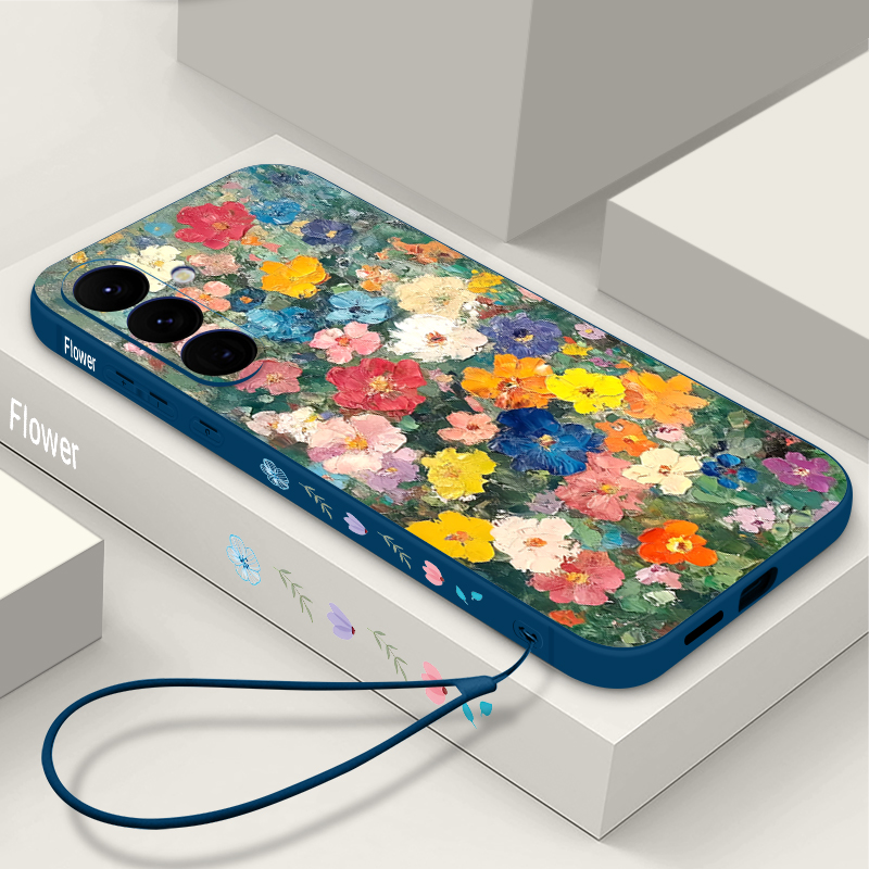 Creatieve Bloemen Lanyard Tele - Phone Cases Galaxy A17 recensie en prijs