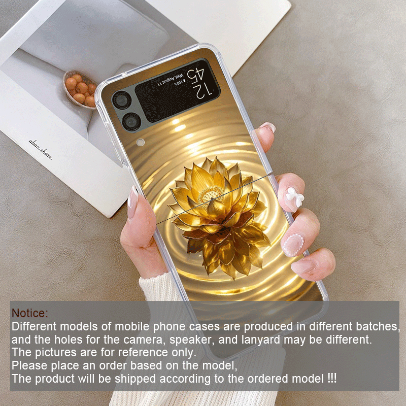 Creatieve Gouden Lotusbloem Pa - Phone Cases Z Fold 6 recensie en prijs