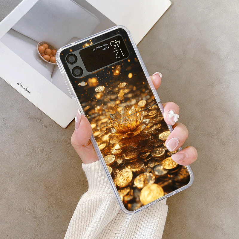 Creatieve Gouden Lotusbloem Pa - Phone Cases Z Fold 6 recensie en prijs