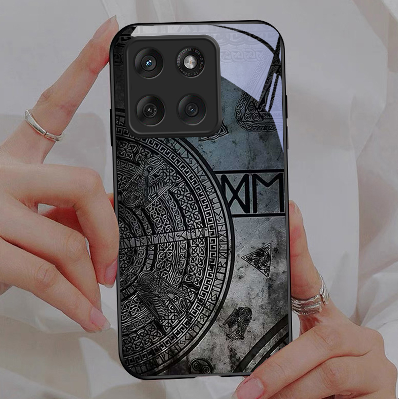 Oud Noors Codex Zwart Glazen T - Phone Cases For Motorola recensie en prijs