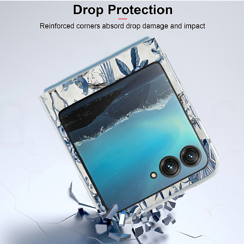 Blauwe Bloemen Bos Print Telef - Phone Cases For Motorola recensie en prijs