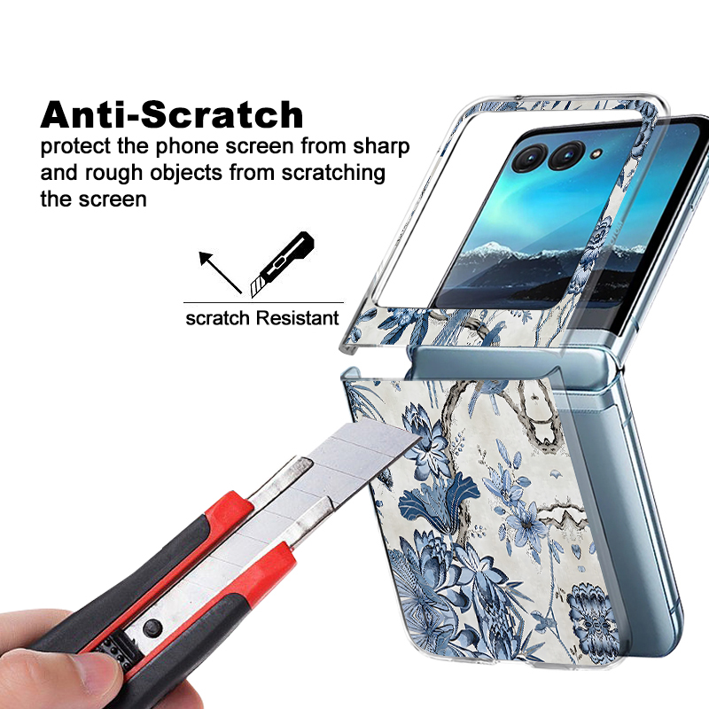 Blauwe Bloemen Bos Print Telef - Phone Cases For Motorola recensie en prijs