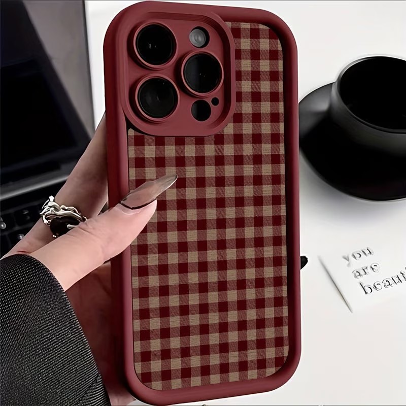 Wijnrood vintage roodbruine ge - Phone Cases Brown recensie en prijs