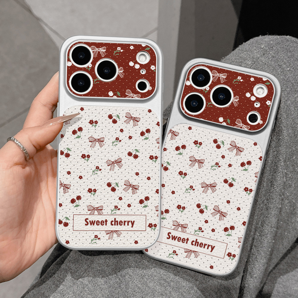 Zoete Kersen Lederen Telefoonh - Phone Cases With Camera Cover recensie en prijs