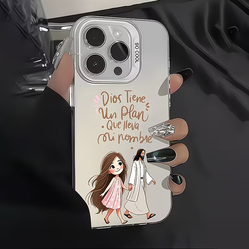 Schattig meisje loopt met God  - Phone Cases Girls recensie en prijs