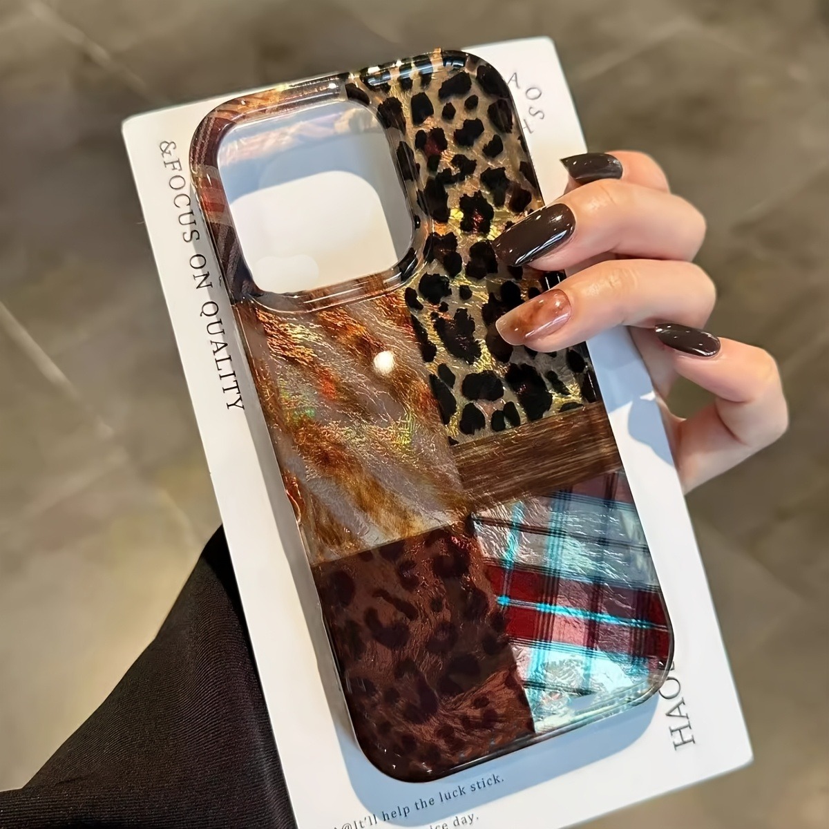 High-end luipaardprint en alum - Phone Cases Brown recensie en prijs