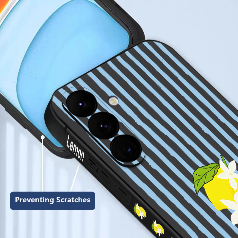 Stripe Lemon Print TPU Telefoo - Phone Cases Galaxy A17 recensie en prijs