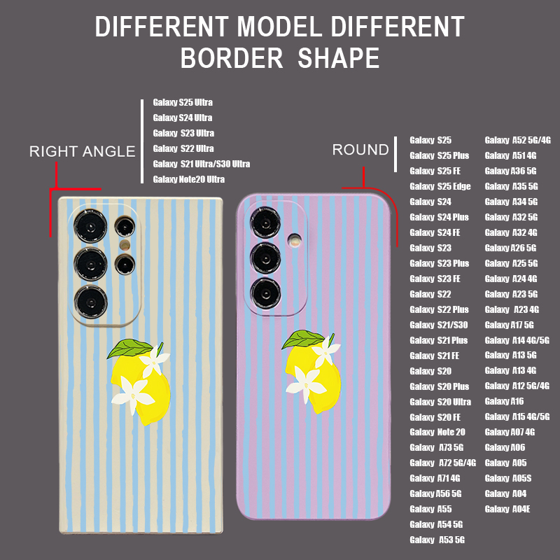 Stripe Lemon Print TPU Telefoo - Phone Cases Galaxy A17 recensie en prijs