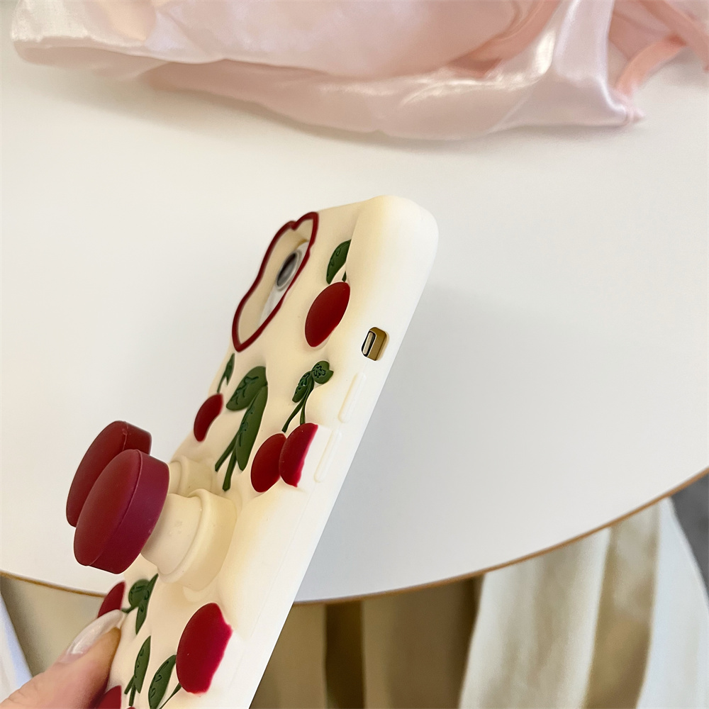 Grappige Cartoon 3D Kersen Kic - Phone Cases Dior recensie en prijs