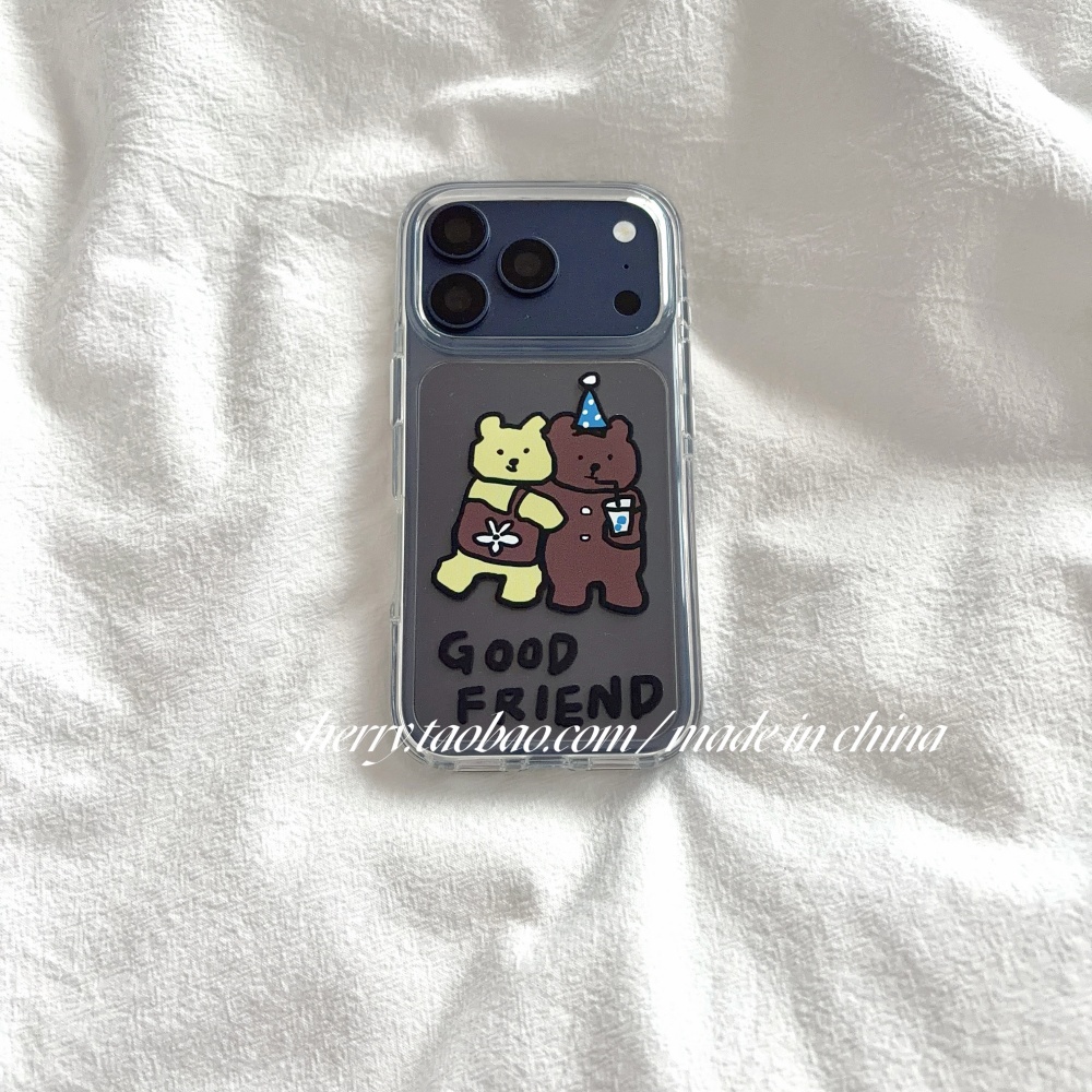 Koreaanse schattige gele & bru - Phone Cases Brown recensie en prijs