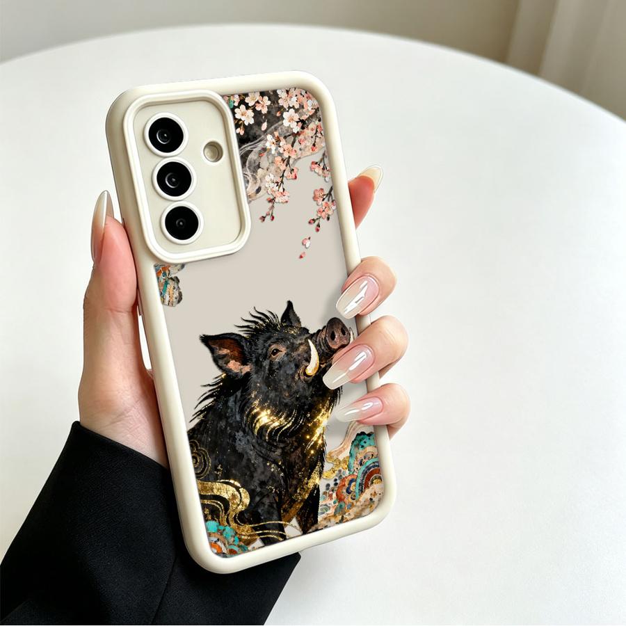 Cartoon Kraanvogel Wilde Zwijn - Phone Cases Galaxy A17 recensie en prijs
