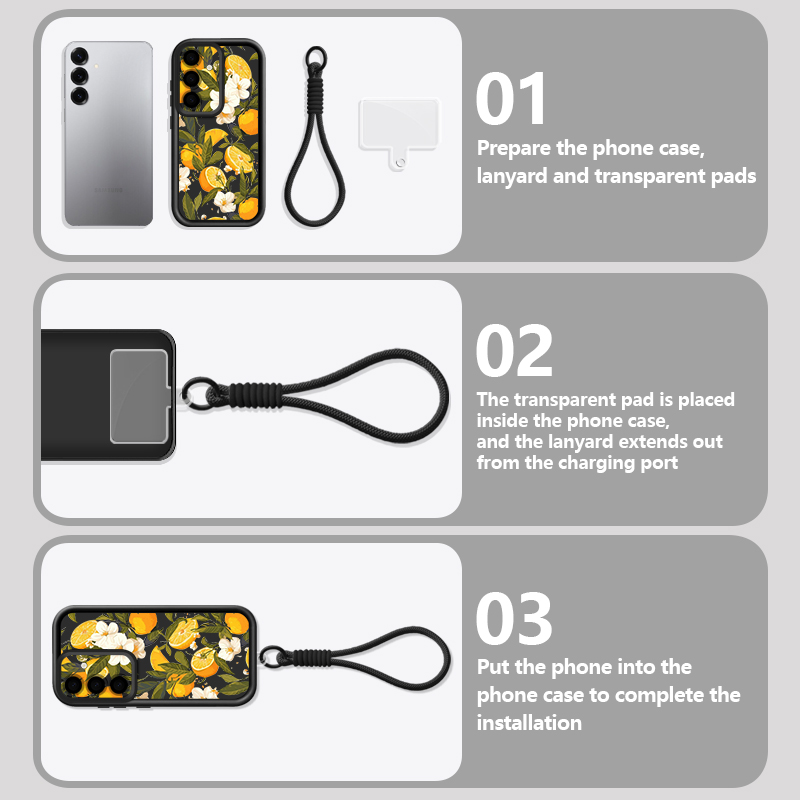 Bloemenpatroon Lanyard Telefoo - Phone Cases Galaxy A17 recensie en prijs